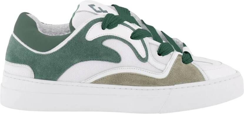 FLÂNEUR Avenue sneaker van kalfsleer met mesh en suède details - Foto 2