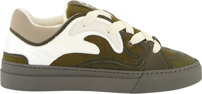 FLÂNEUR Avenue sneaker met details van kalfsleer en kalfssuède