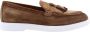 Flecs Klassieke Teddy Moccasin Loafers Brown Heren - Thumbnail 1