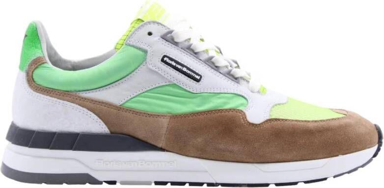 Floris van Bommel Asper Sneaker Stijlvol en Comfortabel Green Heren