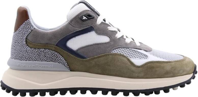 Floris van Bommel Noppi 18-25 sneaker van suède met mesh en leren details - Foto 2