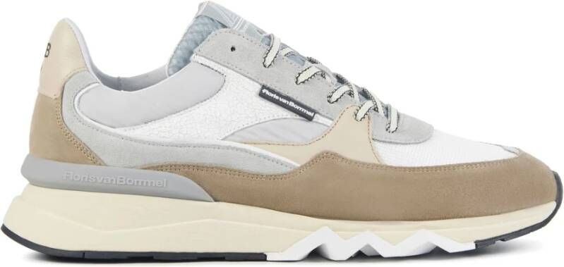 Floris van Bommel Beige Combi Sneakers Multicolor Heren