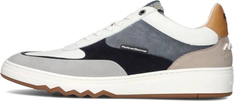 Floris van Bommel Blauwe Lage Top Heren Sneakers
