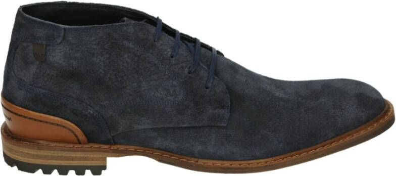 Floris van Bommel CREPI~11.26~~~~~~~~~~~~~~~~~~~ Vrije tijd half-hoog Heren veterschoen Heren sneakers Blauw