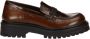 Floris van Bommel Bruine Leren Damesschoen Brown Dames - Thumbnail 2