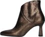 Floris van Bommel Sfw-50080 Enkellaarsjes Enkelboots met rits Dames Bruin - Thumbnail 3