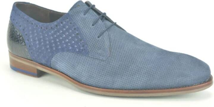 Floris van Bommel Business Shoes Blue Heren