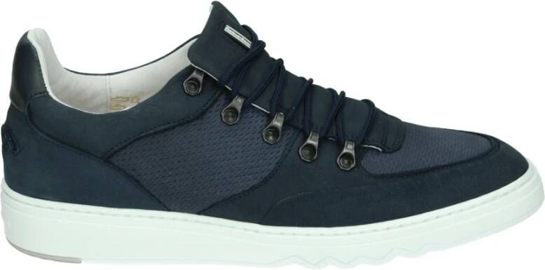 Floris van Bommel Casual Blauwe Nubuck Herenschoenen