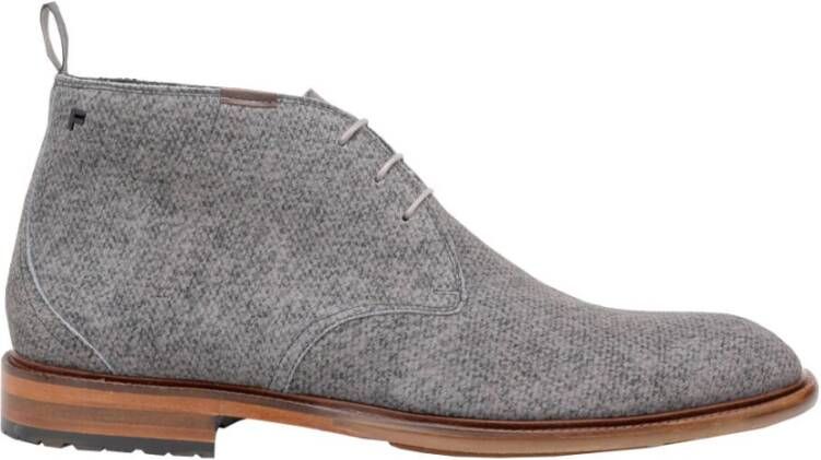 Floris van Bommel Casual Grijs Suède Print Laarzen - Foto 2