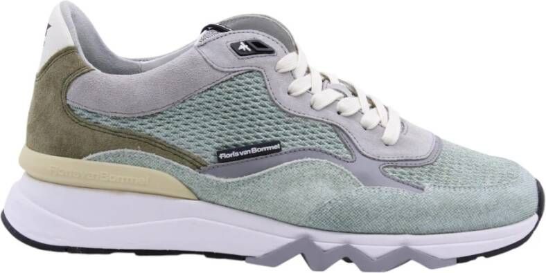 FLORIS VAN BOMMEL Lage Sneakers Heren Sfm-10136 De Zager Maat: 42 Materiaal: Suède Kleur: Groen - Foto 3