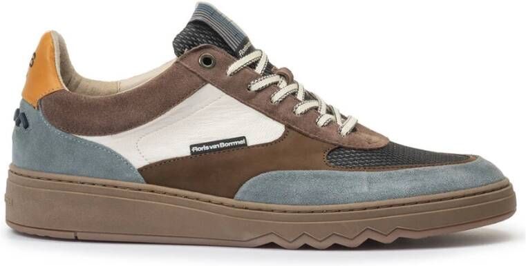 FLORIS VAN BOMMEL Lage Sneakers Heren Sfm-10143 Kupster Maat: 44⅔ Materiaal: Leer Kleur: Taupe - Foto 6