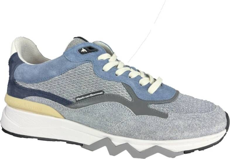 Floris van Bommel Casual Sneakers Zager Model Blue Heren