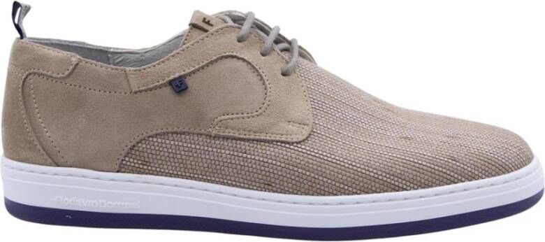 Floris van Bommel Minni 04.02 suède sneakers met panterprint taupe - Foto 19