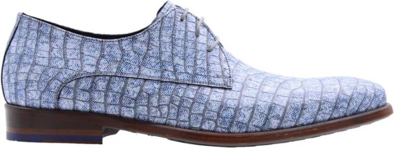 Floris van Bommel DE STIJLER 20.08 Volwassenen Heren veterschoenNette herenschoenen Blauw - Foto 2