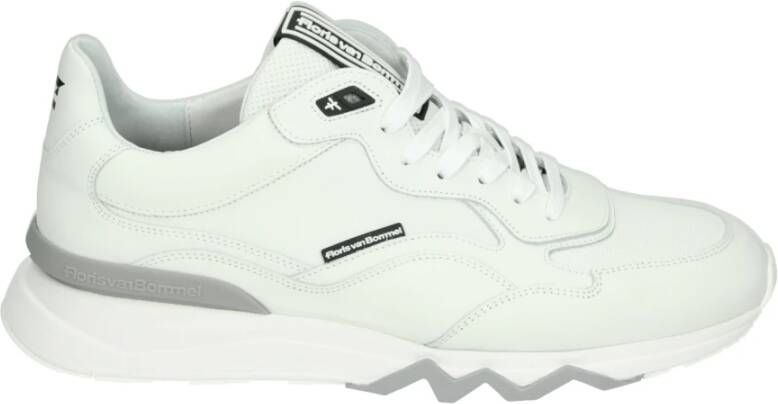 Floris van Bommel Casual witte leren schoenen