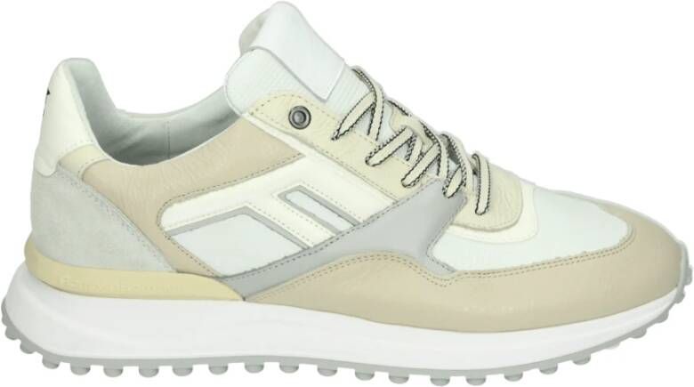 Floris van Bommel Casual witte sneakers met uitneembaar voetbed