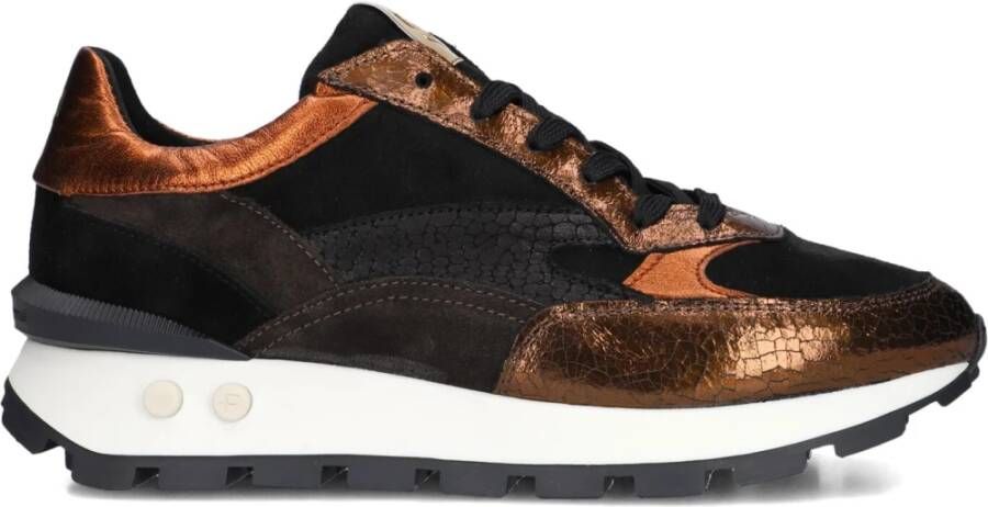 FLORIS VAN BOMMEL Lage Sneakers Dames Sfw-10098 Blokki Maat: 38 Materiaal: Suède Kleur: Brons - Foto 4