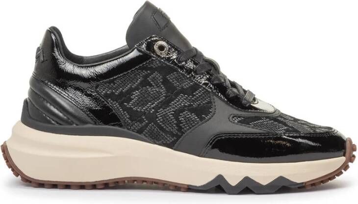 Floris van Bommel Curvi 04.02 Dames Lage Sneakers Black