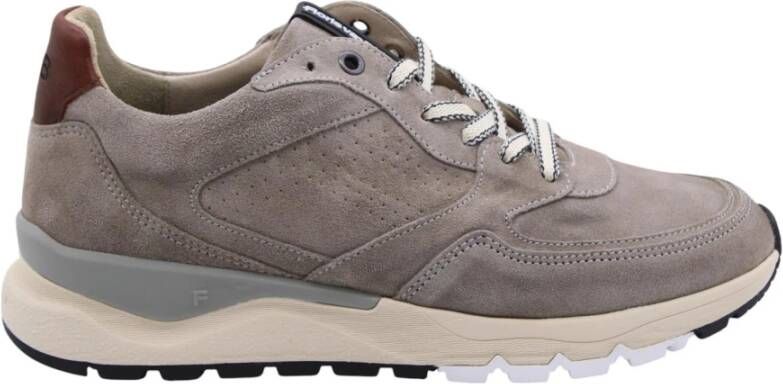 FLORIS VAN BOMMEL Sneakers Heren Sfm-10231 De Treener Maat: 46 Materiaal: Leer Kleur: Taupe - Foto 4