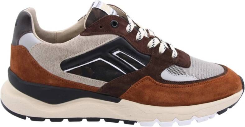 FLORIS VAN BOMMEL Lage Sneakers Heren Sfm-10154 De Treener Maat: 43⅓ Materiaal: Suède Kleur: Bruin - Foto 2