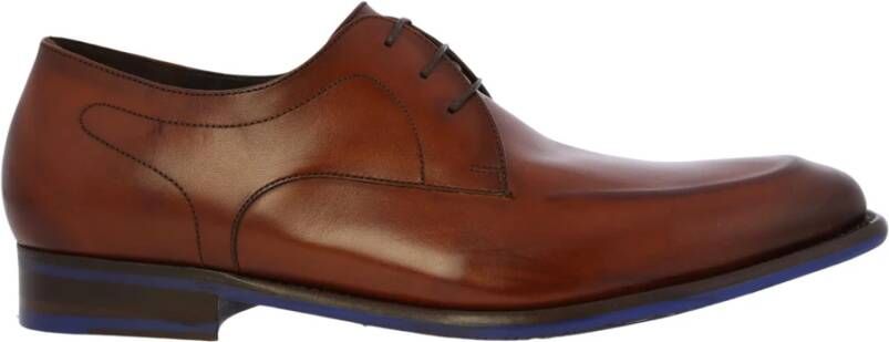 Floris van Bommel Donker Cognac Kalfsleren Schoenen Brown Heren