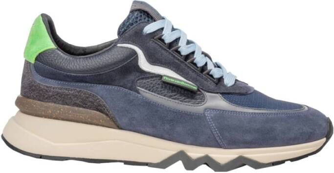 Floris van Bommel Donkerblauw Suède Formele Schoenen