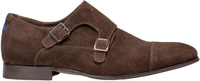 Floris van bommel 30015 Gilli 04.03 Dark Brown G+ Wijdte Gespschoenen - Foto 4