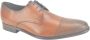 Floris van Bommel Elegante Cognac Geklede Schoenen Rechte Print Brown Heren - Thumbnail 1