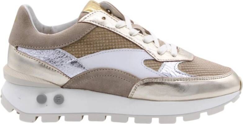 FLORIS VAN BOMMEL Lage Sneakers Dames Sfw-10098 Blokki Maat: 37 Materiaal: Leer Kleur: Zand - Foto 5