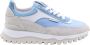 FLORIS VAN BOMMEL Lage Sneakers Dames Sfw-10100 Grommi Maat: 39 Materiaal: Suède Kleur: Blauw - Thumbnail 9