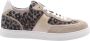 Floris van Bommel Minni 04.02 suède sneakers met panterprint taupe - Thumbnail 3
