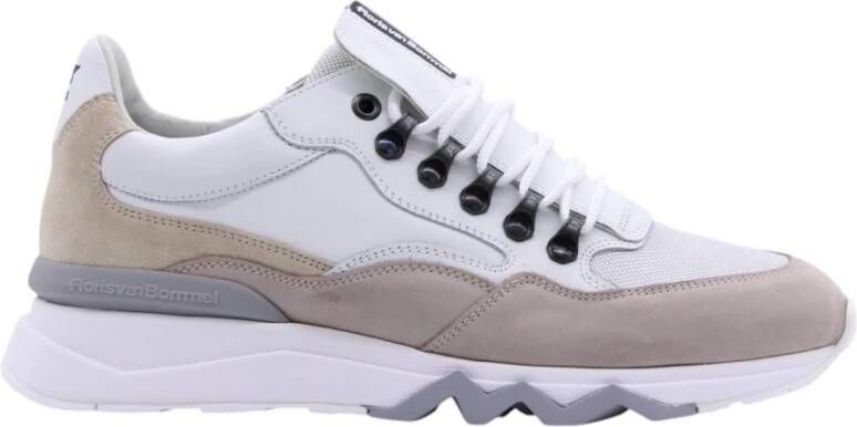 FLORIS VAN BOMMEL Lage Sneakers Heren Sfm-10135 De Zager Maat: 48⅔ Materiaal: Nubuck Kleur: Wit - Foto 2