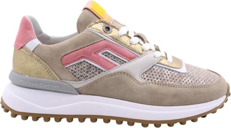FLORIS VAN BOMMEL Lage Sneakers Dames Sfw-10128 Maat: 38 5 Materiaal: Lakleer Kleur: Goud - Foto 2