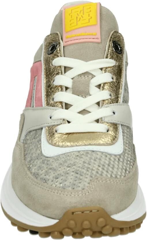 FLORIS VAN BOMMEL Lage Sneakers Dames Sfw-10128 Maat: 38 5 Materiaal: Lakleer Kleur: Goud