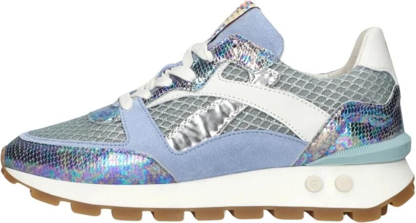 FLORIS VAN BOMMEL Lage Sneakers Dames Sfw-10157 Blokki Maat: 42 Materiaal: Suède Kleur: Blauw - Foto 2