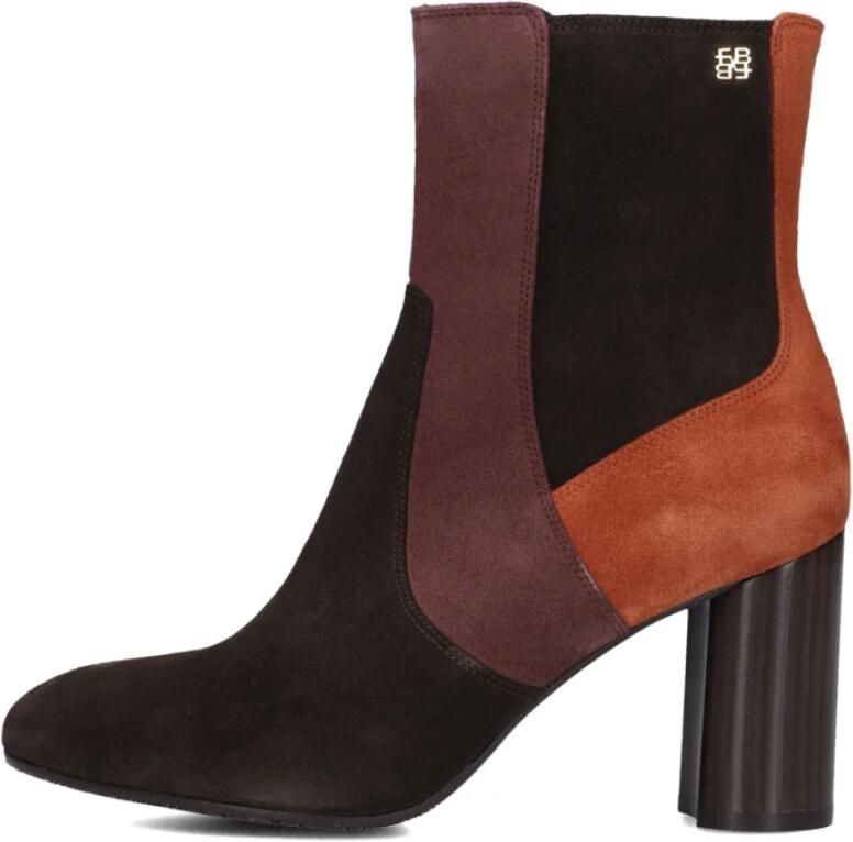 FLORIS VAN BOMMEL Enkellaarsjes Dames Sfw-50075 Kaci Maat: 39 Materiaal: Suède Kleur: Bruin - Foto 3