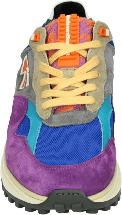 FLORIS VAN BOMMEL Lage Sneakers Heren Sfm-10268 De Gripper Maat: 42⅔ Materiaal: Suède Kleur: Blauw - Foto 3