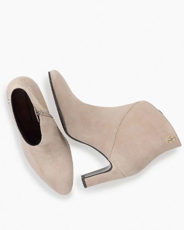 Floris van Bommel Casual LightBrown Suède Enkellaars