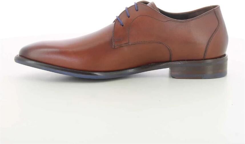 Floris van Bommel Cognac Leren Veterschoenen - Foto 4