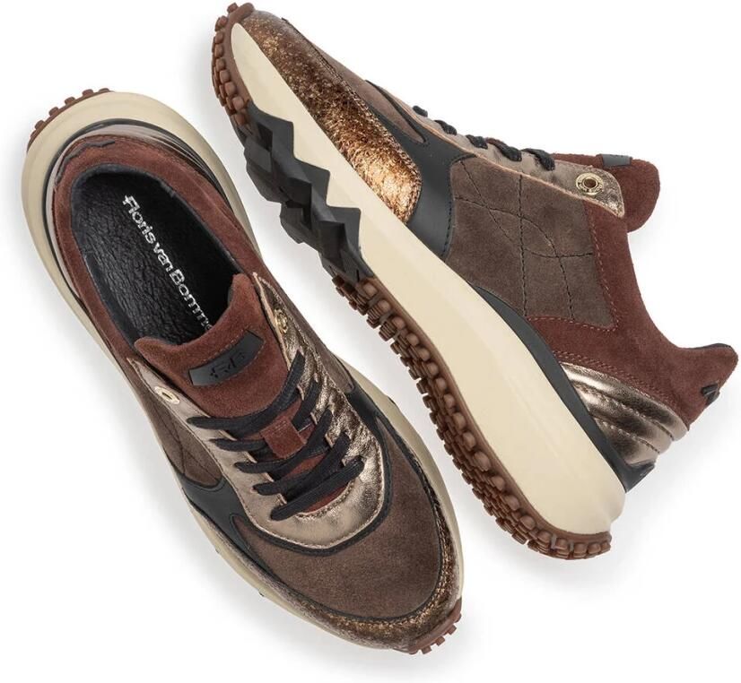 Floris van bommel Curvi SFW-10089 04.01 Bronze G-Wijdte Sneakers - Foto 4