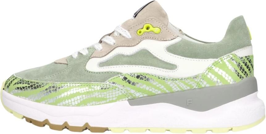 FLORIS VAN BOMMEL Lage Sneakers Dames Sfw-10163 Treni Maat: 41 5 Materiaal: Suède Kleur: Groen - Foto 2