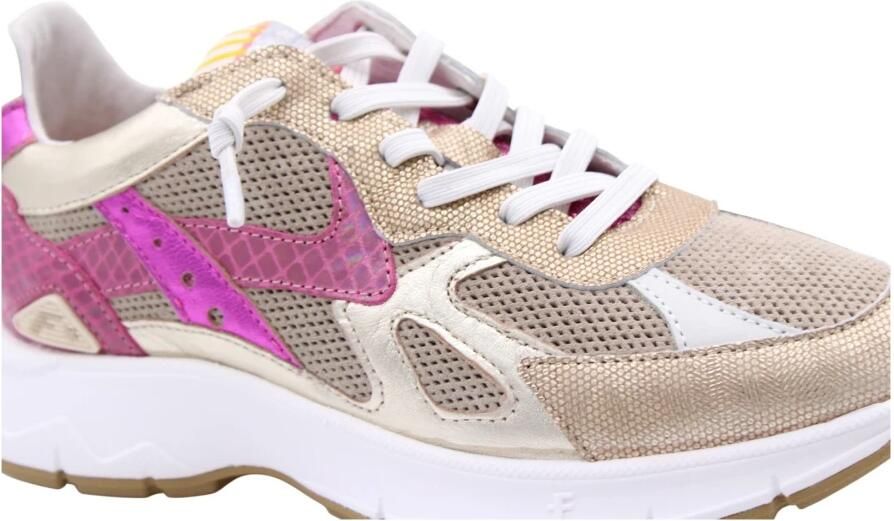 FLORIS VAN BOMMEL Lage Sneakers Dames Sfw-10152 Daysi Maat: 38 5 Materiaal: Leer Kleur: Goudkleurig - Foto 3