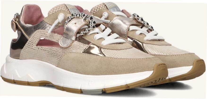 FLORIS VAN BOMMEL Lage Sneakers Dames Sfw-10155 Daysi Maat: 37 Materiaal: Nubuck Kleur: Goudkleurig - Foto 3