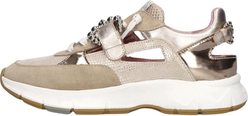 FLORIS VAN BOMMEL Lage Sneakers Dames Sfw-10155 Daysi Maat: 43 Materiaal: Nubuck Kleur: Goudkleurig - Foto 5