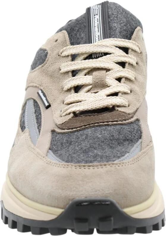 Floris van Bommel Sneakers laag 'De Gripper 02 ' bruin brokaat grijs gemêleerd zilver - Foto 8