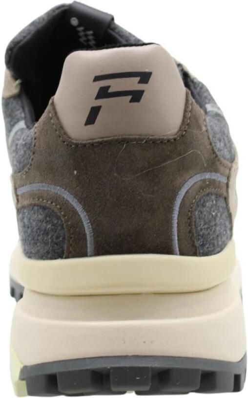 Floris van Bommel Sneakers laag 'De Gripper 02 ' bruin brokaat grijs gemêleerd zilver - Foto 9