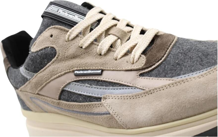 Floris van Bommel Sneakers laag 'De Gripper 02 ' bruin brokaat grijs gemêleerd zilver - Foto 6