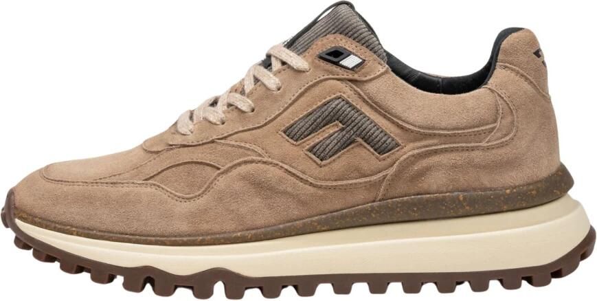 FLORIS VAN BOMMEL Lage Sneakers Heren Sfm-10238 De Grippper Suède Taupe - Foto 7
