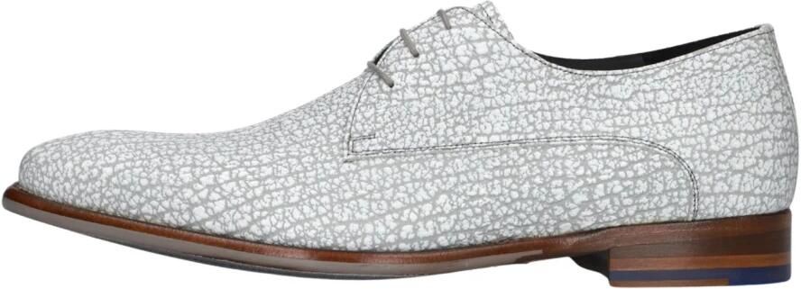 FLORIS VAN BOMMEL Nette Schoenen Heren Sfm-30262 De Stijler Leer Grijs - Foto 5