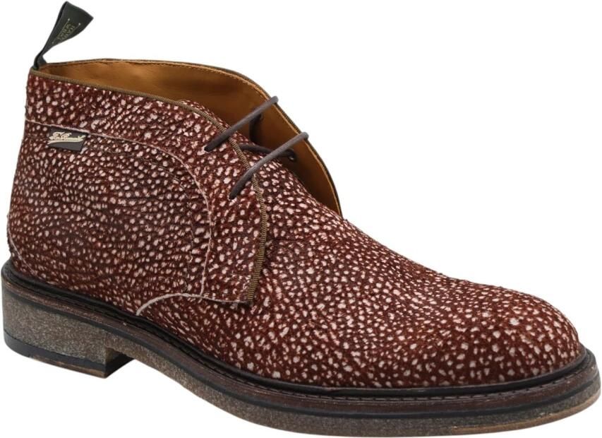Floris van Bommel DE TANKER 07.12 Vrije tijd half-hoog Heren veterschoen Heren sneakers Rood - Foto 5